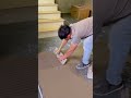 the process of leveling the cement mixture when making a floor #shorts #viralshorts #fyp