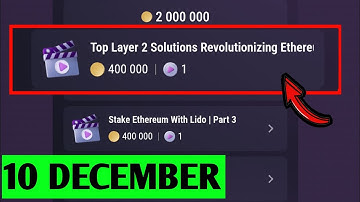 Top Layer 2 Solutions Revolutionizing Ethereum Today | Part 1| Tapswap Code