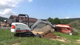 2002 Bobcat 334 Rubber Track Mini Excavator With Thumb Kubota Diesel 2 Speed For Sale
