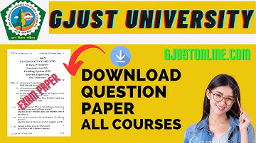 GJUST University Haryana Previous Year Question Paper Free Download I GJUSTONLINE.COM