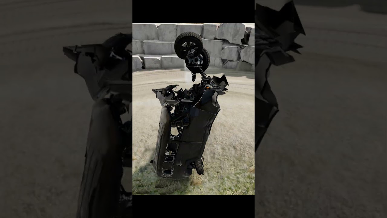 BeamNG.drive - Land Rover Defender Realistic Accident 