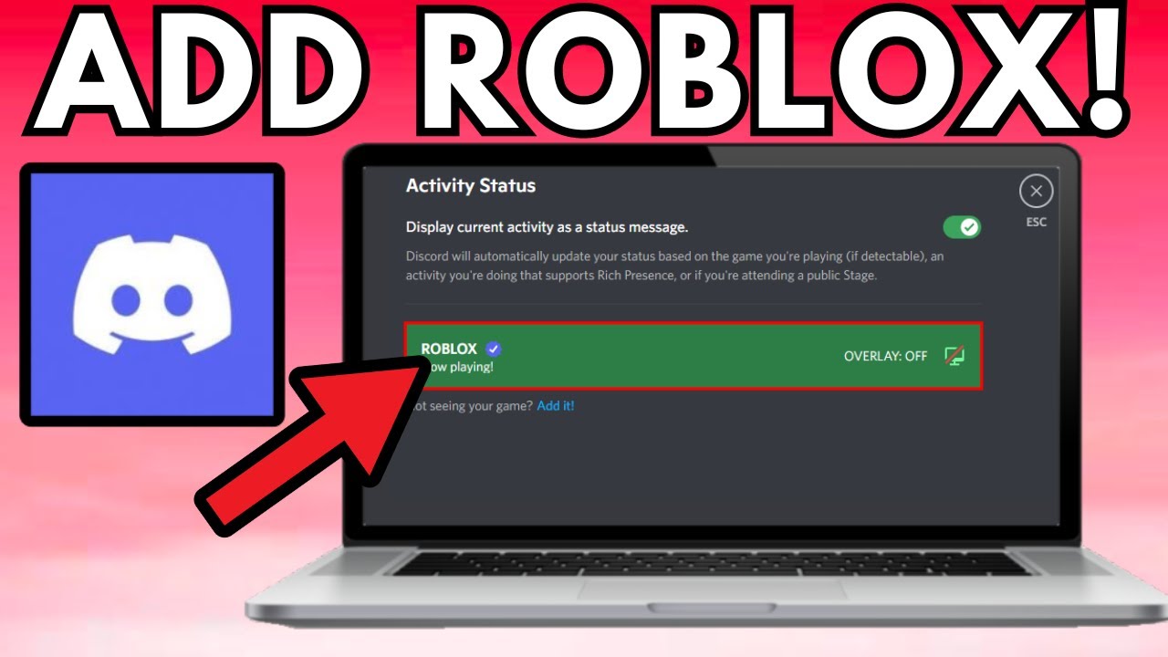 How To Add Roblox to Your Discord Status