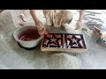 How to make cement exhaust in red colour//how to make concrete cement exhaust fan in red colour....