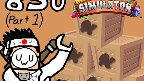 Roblox Mining Simulator: Opening 850 common hat crates pt.1