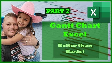 How to Make a Gantt Chart Microsoft Excel 2023 Tutorial #2   Automated Progress