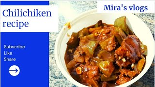 Chili Chicken recipe l easy recipe l tasty l😋 l Mira's vlogs.