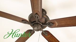 52" Bronze Hunter Caicos Ceiling Fan