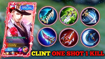 CLINT ONE SHOT ONE KILL BUILD | MLBB
