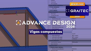 Advance Design 2026: Vigas mixtas según el Eurocódigo 4