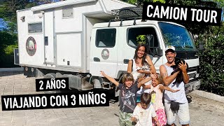 Esta familia viaja por el mundo  Su historia  (CAMION TOUR)