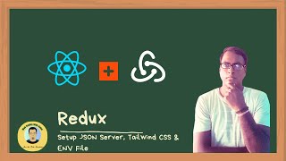 Redux Tutorials in Hindi #6 | Setup JSON Server, Tailwind CSS & ENV File for Home Page UI Design