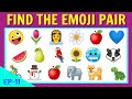 Find the Emoji Pair | Spot the odd Emoji Pair | Find the pair game Emojis Quiz | Emoji Puzzles No-11