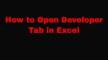 Developer Tab in Excel, Urdu/Hindi | @sikhotube25