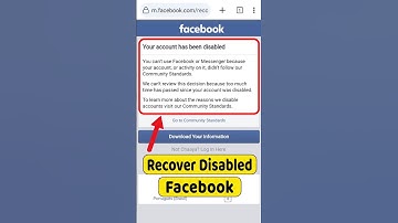We Disabled Your Account FB ✅ Recover Disabled Facebook 🌟 We have disabled your account  @AppFixi