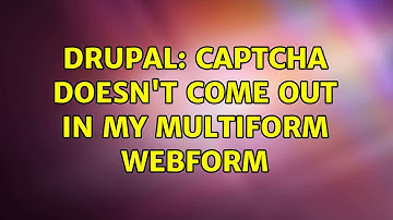 Drupal: Captcha doesn