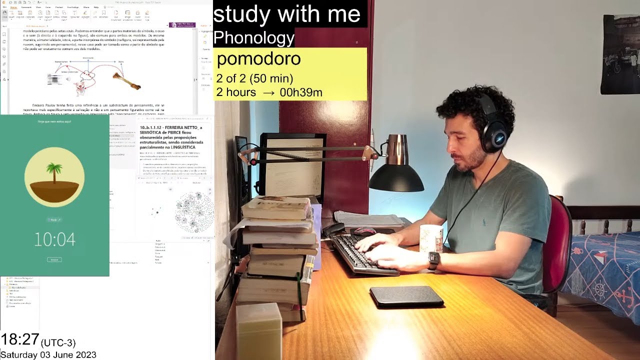 Study with me live 2 hours pomodoro 50/10 no music ️ Saturday ️📚 ...