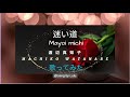 渡辺真知子 / 迷い道  / Machiko Watanabe 【歌ってみた】