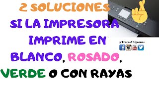 🖨Mi impresora imprime en blanco✔️(SOLUCIÓN 2022)mi impresora imprime con  rayas/EPSON NO IMPRIME - YouTube