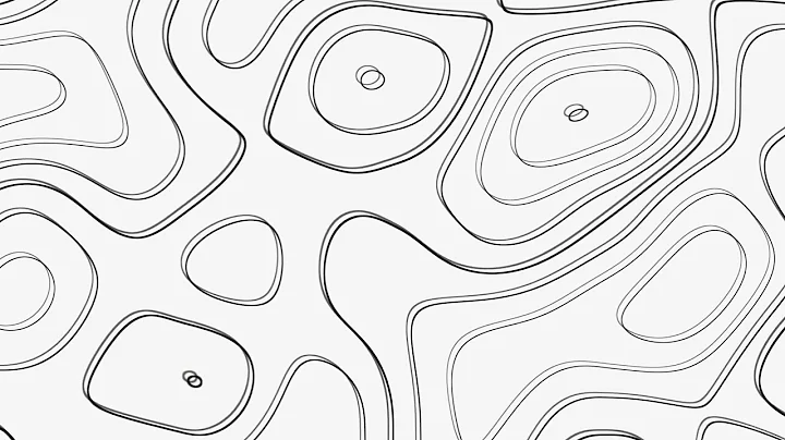 10-Hour Minimalistic Topographic Wallpaper – Monochrome Contour Lines