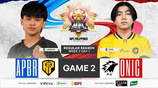 MPL PH S16 - W2D1 - APBR VS ONIC GAME 2