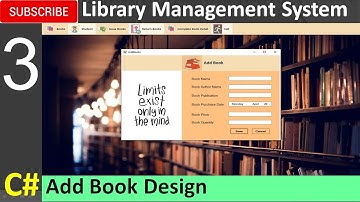 3. Library Management System in C# - Dashboard Design and Coding