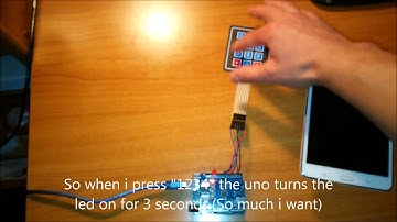 arduino uno keypad led control