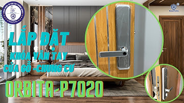 Bàn giao bộ khóa vân tay cửa gỗ cao cấp Orbita HPS-P 7020 cho chung cư