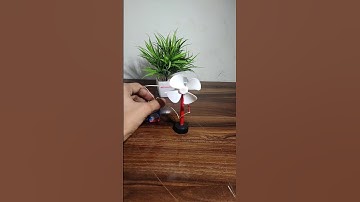 how to make a mini fan with 9v battery #motor #dc #project #battery #fan #youtubeshorts #shorts