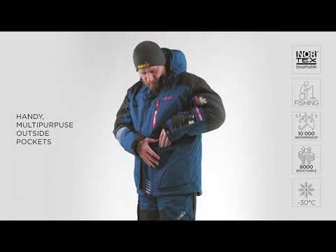 Зимовий риболовний костюм Norfin Tornado Pro, M (48-50) | Дуже теплий, вітрозахисний, водостійкий, до -30°C, видео 1