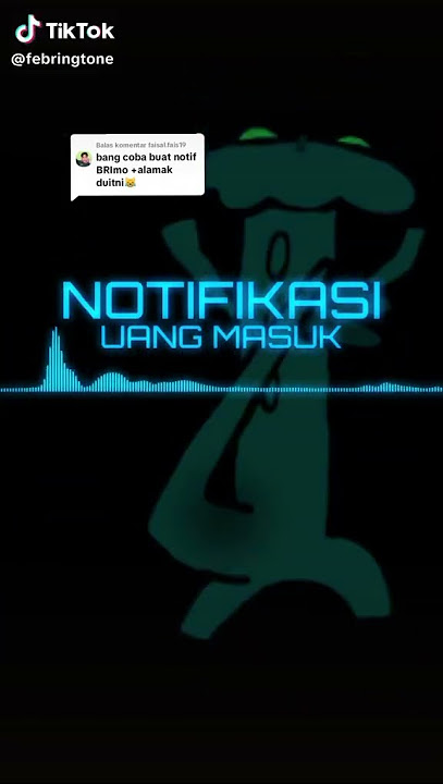 Notifikasi uang masuk