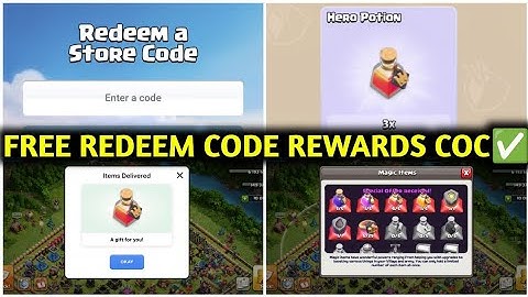 FREE REDEEM CODE REWARDS COC ✅ CLASH OF CLANS REDEEM CODE STORE CODE ✅ REDEEM CODE STORE CODE COC