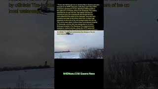 Three men fell through ice on Jamaica Bay in Queens and were rescued by an NYPD helicopter, authorit