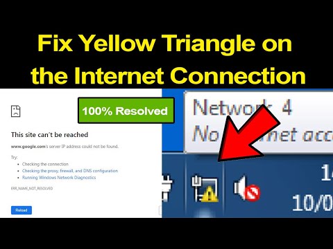 How to Fix Yellow Triangle on the Internet Connection in Windows 7/8/10/11