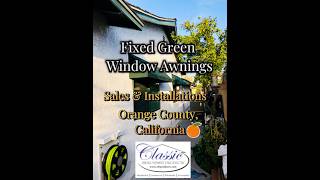 Fixed Green Window Awnings – Classic Shade with Lasting Curb Appeal