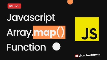 JavaScript map() function Explained 🚀 (Beginner-Friendly Guide) | TechWithTwin
