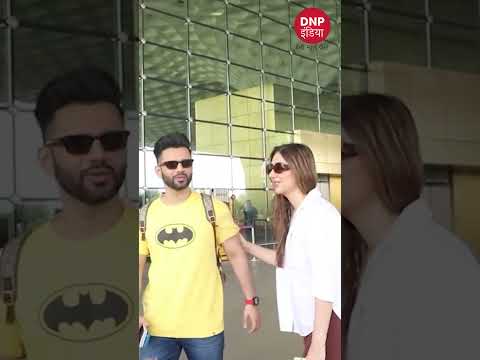 Rahul Vaidya Spotted with his wife Disha at the airport || DNP INDIA