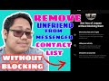 HOW TO REMOVE UNFRIEND OR UNKNOWN PEOPLE FROM MESSENGER CONTACT LIST 2022? WITHOUT BLOCKING