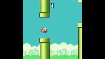 NEAT algorithm playing Flappy Bird (Short)