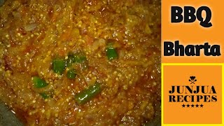 Roasted BBQ Baingan Bharta | Brinjal Bharta Simple Method | Easy EggPlant Recipes #Junjuarecipes