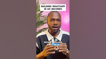 Building WhatsApp in 60 seconds #shorts