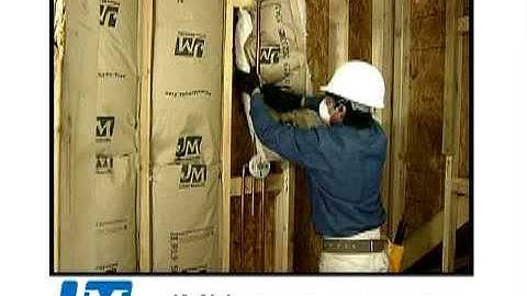 Installing Insulation Around Wires and Plumbing