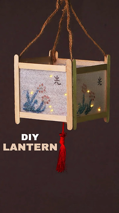 DIY Lantern | Popsicle Stick Lantern | Night Lamp | Popsicle Stick Craft |  @VENTUNOART  L2