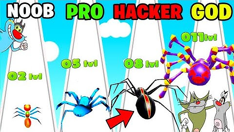 NOOB VS PRO VS HACKER IN HINDI GAMEPLAY। INSECT EVOLUTION । CHOP