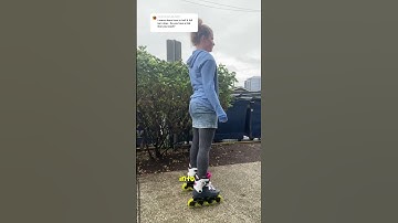 How to Stop On Rollerblades: spin stop for beginners 1/2 and full 💫 #tipsandtricks