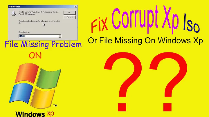 Xp Installation File Missing Problem Solution । Asms File Missing Fixed । Corrupt Iso Windows Xp Fix