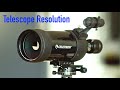 Telescope Resolution - Celestron C90 MAK - Stacking Moon Video Frames