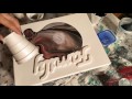 8~ Wooden sign and pouring paint! 8~ Wooden sign and pouring paint!