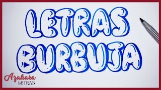 Curso de lettering - Lección 28: Letras Burbuja Graffiti ✅  (Alfabeto Completo)