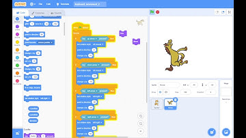 Scratch: make sprite move with arrow keys
