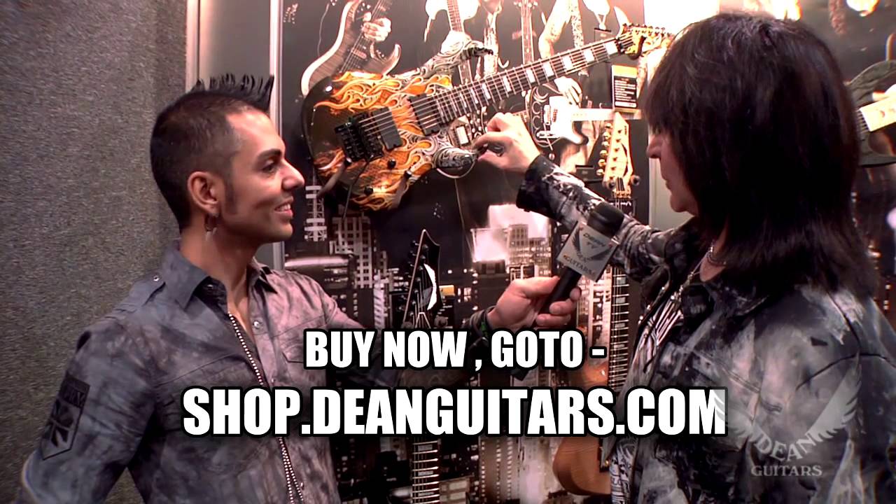 Dean Guitars Arist Michael Angelo Batio with his NEW Dean Guitars ...